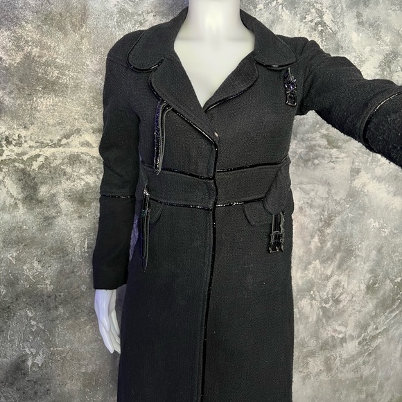 Nicholai by Nicky Hilton Equestrian lined over coat with faux leather buckles - Picture 10 of 16